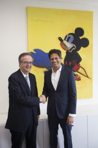 Simón Pedro Barceló, copresidente de Grupo Barceló, y Philipe Gas, presidente de Euro Disney S.A.S.