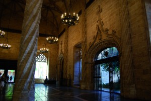 Interior de la Lonja de Valencia. Foto cedida por Turismo de Valencia