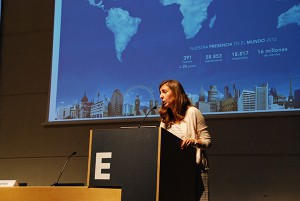 Marta Martí, vicepresidenta de Responsabilidad Social Corporativa de NH Hoteles durante su exposición