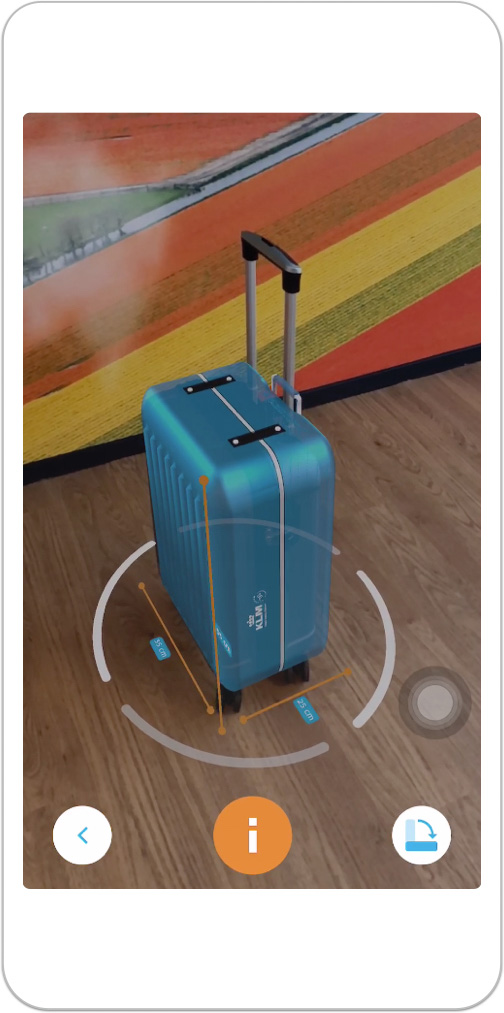 KLM lanza la realidad aumentada para comprobar el equipaje de mano REVISTA GRAN HOTEL TURISMO